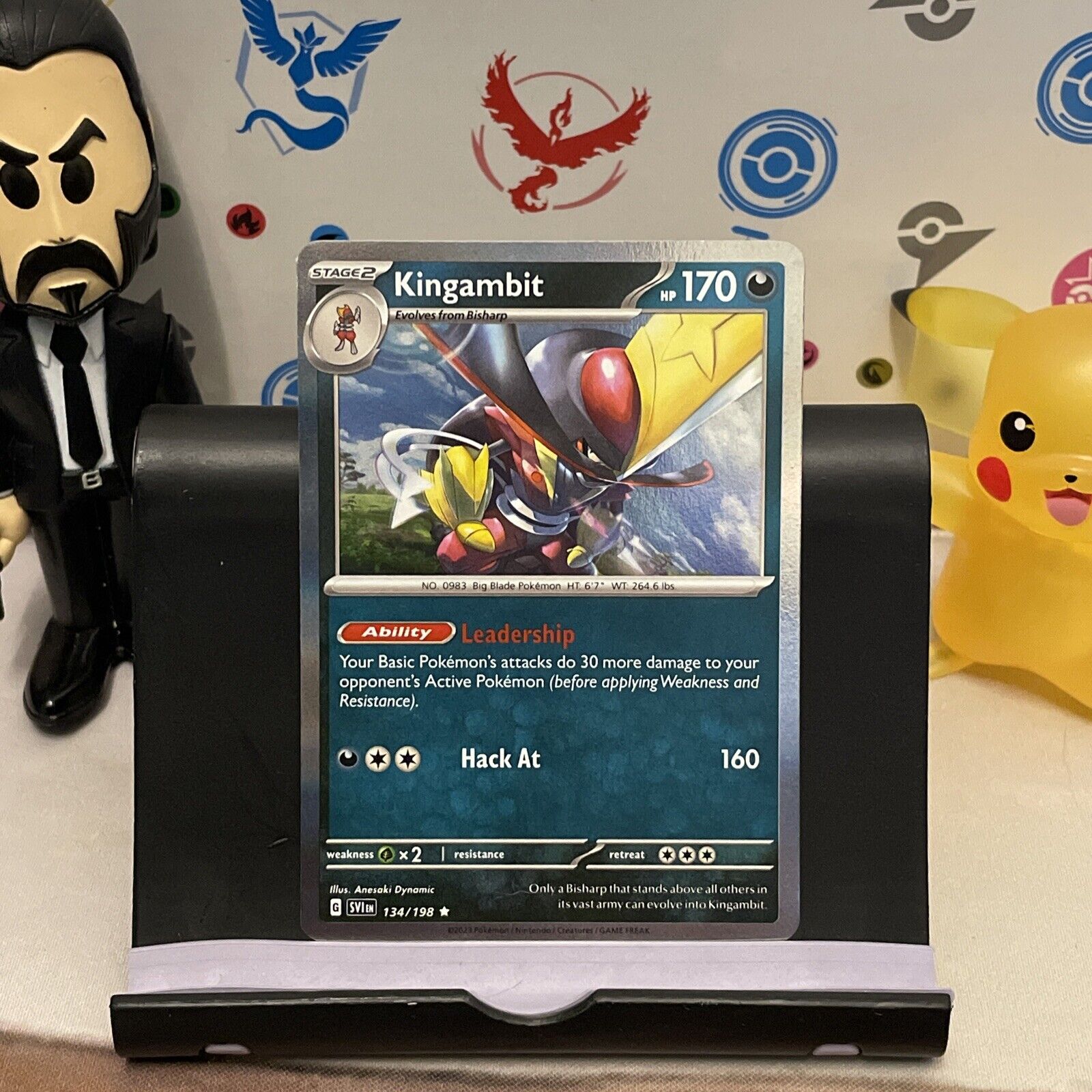 Kingambit - 134/198 Scarlet & Violet Holo Rare Pokemon - NM/MINT – The  PokéTrade Emporium