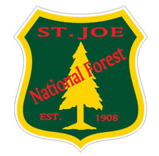 5" st. joe national forest bumper sticker decal usa made