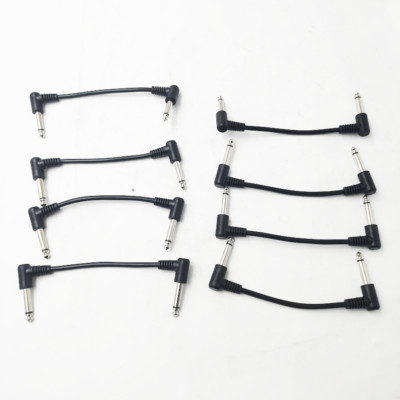 Pack of 8 Guitar Patch Cable 1/4'' Patch Cables For Effect Pedal US Fast Shipping