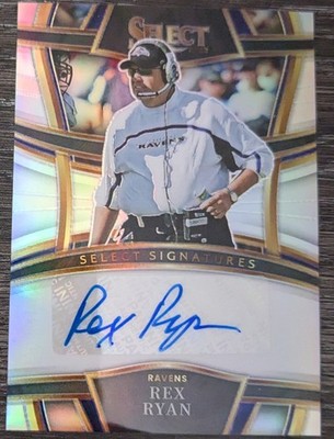 2022 Select Football Rex Ryan Select Signatures Autograph #SSP-RER Ravens
