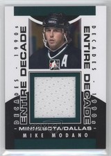 2013 ITG Decades 1990s Entire Decade Jersey Black /87 Mike Modano #ED-07 HOF 1o3