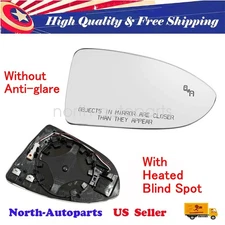 NEW Passenger Side Mirror Glass W/Blind Spot＆Heated For 2019-2024 VW Jetta