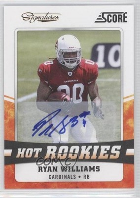 2011 Score Hot Rookies Signatures Ryan Williams #24 Auto RC 0b6