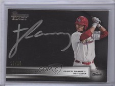 2012 Bowman Bowman Black Collection Auto 19/25 James Ramsey #BBC-JR Auto 0b0