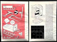 “Christmas Toys” Wooden Sled 1953 HowTo Build PLANS Table & Chair ~ Doll Bath