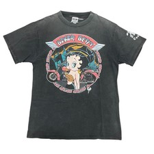 Rare 1994 Betty Boop Biker Vintage Fade T-Shirt XL Shoulder 51cm 20.1in