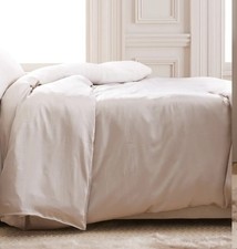 Quince 100 Organic Bamboo Duvet Cover SAND King/Cal King NWOT