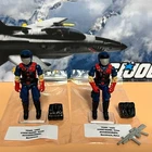 New Listing1986 GI Joe Cobra Vipers v1 Pair 2 Figures Backpacks Gun New O‑Rings & Stands