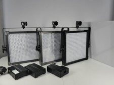 3X F&V K4000 DAYLIGHT 60 PROFESSIONAL STUDIO LED LIGHT PANEL CASED SET
