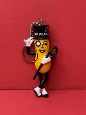 Mr. Peanut Keychain 3.5" Rubber And Plastic-Planters Nuts