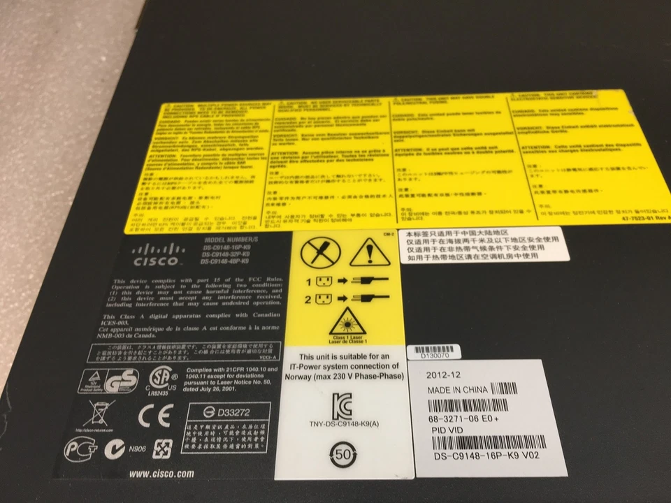 Cisco MDS 9148 DS-C9148-16P-K9 V02 Multilayer Fabric Switch with Rack Ears incl. - Image 4 of 4