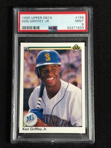 1990 UPPER DECK  #156 KEN GRIFFEY JR.  MARINERS PSA 9