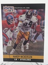 1990 Pro Set Hardy Nickerson #624 Pittsburgh Steelers Signed Autographed Card