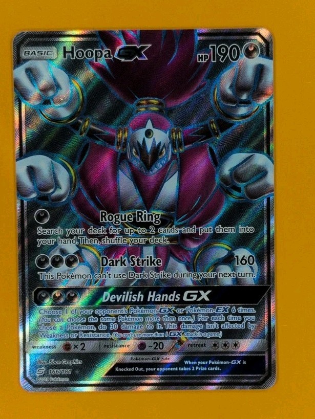 Hoopa GX (Full Art) 166/181 Sm-Team Up Holo Sun & Moon Pokemon BM