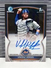 2023 Bowman Chrome #CPA-VP Vincent Perozo 1st Bowman Prospect On-Card Autograph