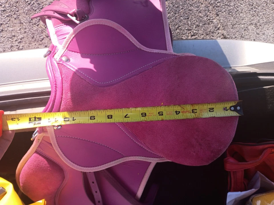 Sillín de caballo rosa para niños Foto 4 de 4