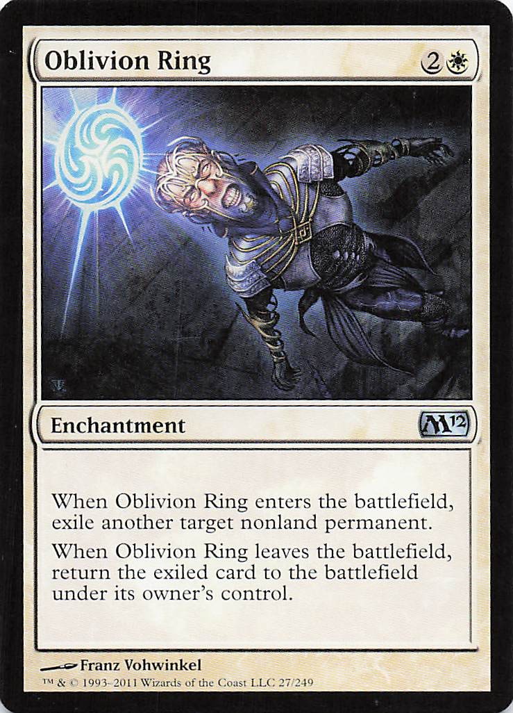 Oblivion Ring 27 Uncommon 2011 Magic 2012 (M12) Magic: The Gathering LP