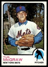 1973 Topps Tug McGraw #30 New York Mets Vintage Baseball Card