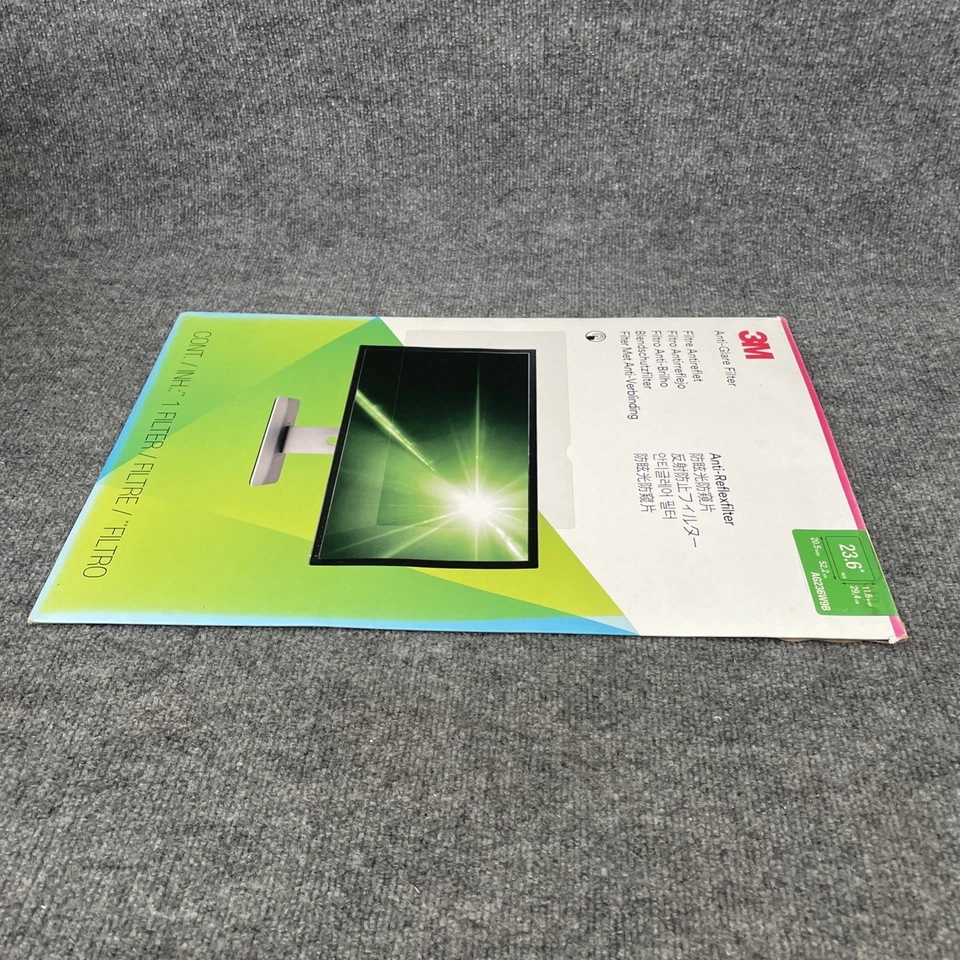 3M AG236W9B Anti-Glare Filter, Clear For  23.6"-in Widescreen Monitor - Image 4 of 4