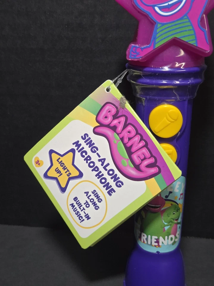 Barney’s World Sing-Along Microphone Toy in hand ready to ship!  - Image 2 of 4