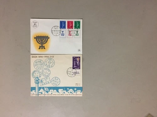 Two Gaza under israel occupation sp.covers:opening new post office,fdc