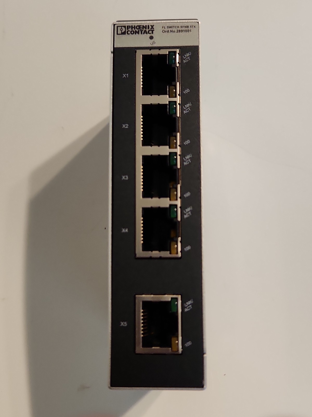 Phoenix Contact FL Switch SFNB 5TX Industrial Ethernet Switch (Lot Of 2)