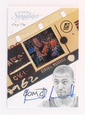 2012-13 Panini Signatures Film Platinum 1/1 Kendall Marshall #184 Auto 2d0