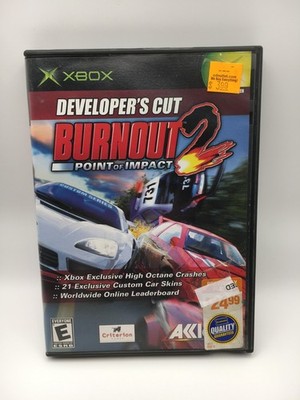 Xbox 2003 - Burnout 2: Point of Impact Developer's Cut w/ Box & Manual (Works)
