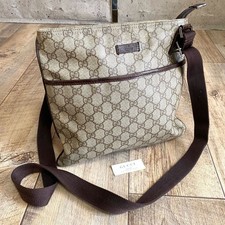 Gucci GG Supreme Leather Mini Shoulder Crossbody Bag Pochette Vintage 26x29x8cm