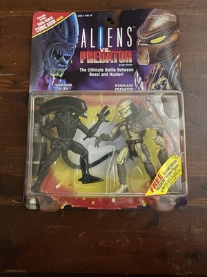 ALIENS VS. PREDATOR TWIN PACK WARRIOR ALIEN VS. RENEGADE PREDATOR KENNER MOC NEW