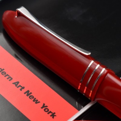 OMAS 360 MOMA Special Edition Cranberry Red Fountain Pen w/ HT