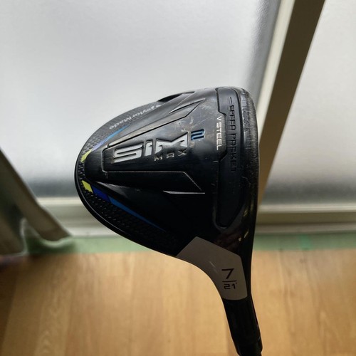 TaylorMade SIM2MAX FairwayWood 3W 5W 7W RH tm50 graphite Flex Stiff HC Used - Picture 10 of 11