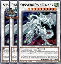 Yugioh! 3x Shooting Star Dragon L5DD-ENY40 Common 1st Ed NM
