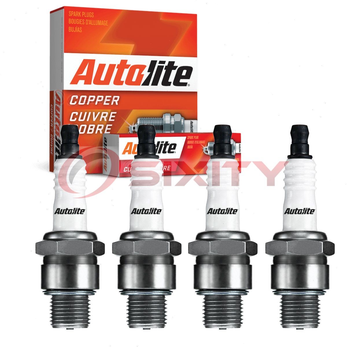 4 pc Autolite Copper Core 2852 Spark Plugs for V40FFM AVKO 827 701 6001 2422 aq