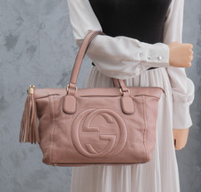 Gucci SOHO Tote Hand Bag Japan Exclusive Pink...