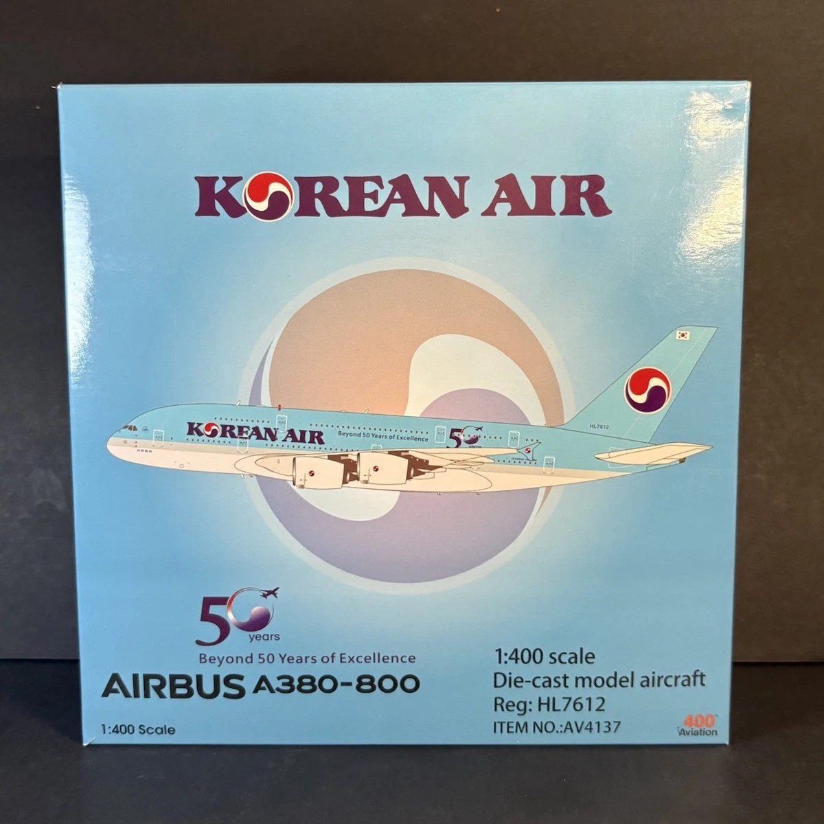Korean Air Airbus A380-800 1/400スケール AV4284.jpg