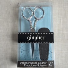 Gingher designer Embroidery Scissors 4 Inch Eleanor Never Used