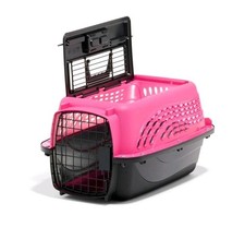 Small Travel Pet Carrier Two Door Top Load Airline Approved Kennel Dogs Cats New