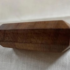 Solid Mahogany  Display Plinth Double Chamfer Edge Wooden Base Trophy Model