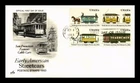 US COVER EARLY AMERICAN STREETCARS FIRST DAY ISSUE SETENANT ARTCRAFT
