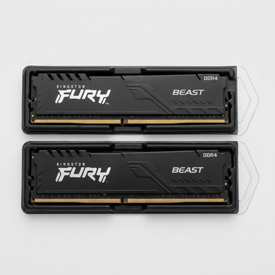 Kingston FURY Beast 16GB 2x8GB DDR4 3600MHz CL17 Desktop RAM KF436C17BBK2/16