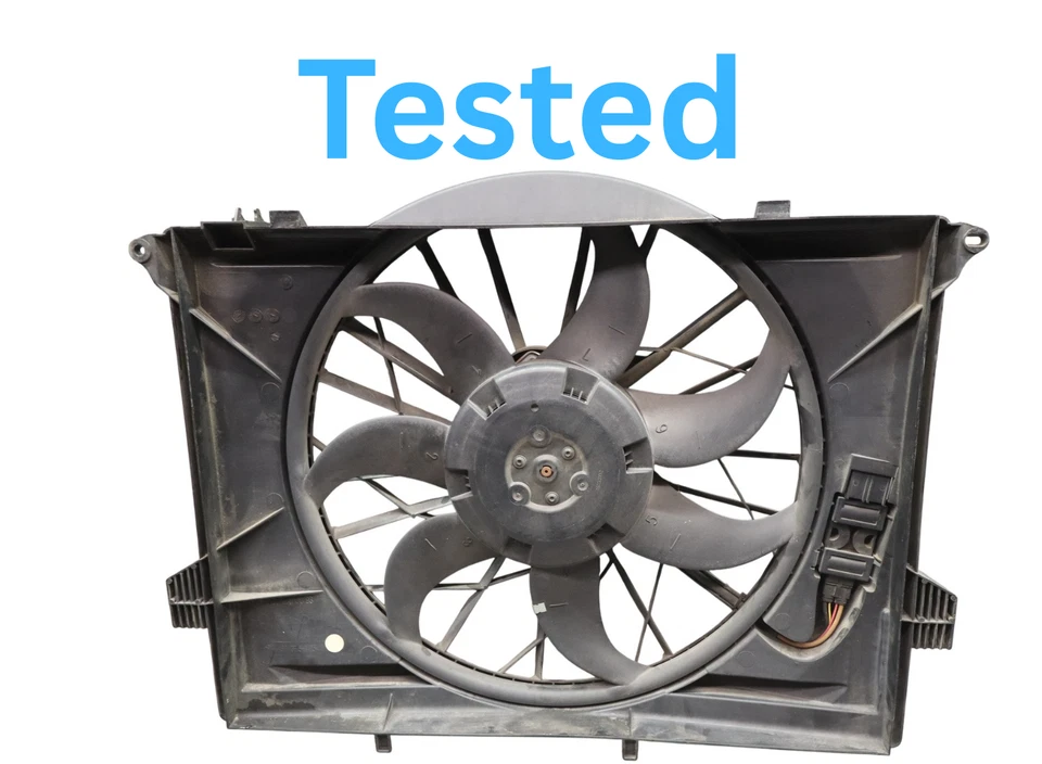 03-12 Mercedes R230 SL550 SL500 Motor Refrigeración Radiador Ventilador Conjunto OEM Foto 3 de 4