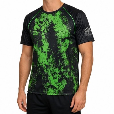 Umbro Pro Training Graphic Jersey Herren Sportshirt Schwarz Grün Gr. M