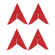  4 Pcs Hanging Paper Stars Lampshade Birthday Decor Holiday Window
