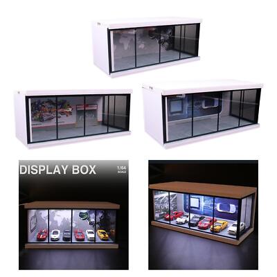 Maßstab 1:64 Auto Garage Moldel mit LED Schutz für Diecast Auto Mini Puppen