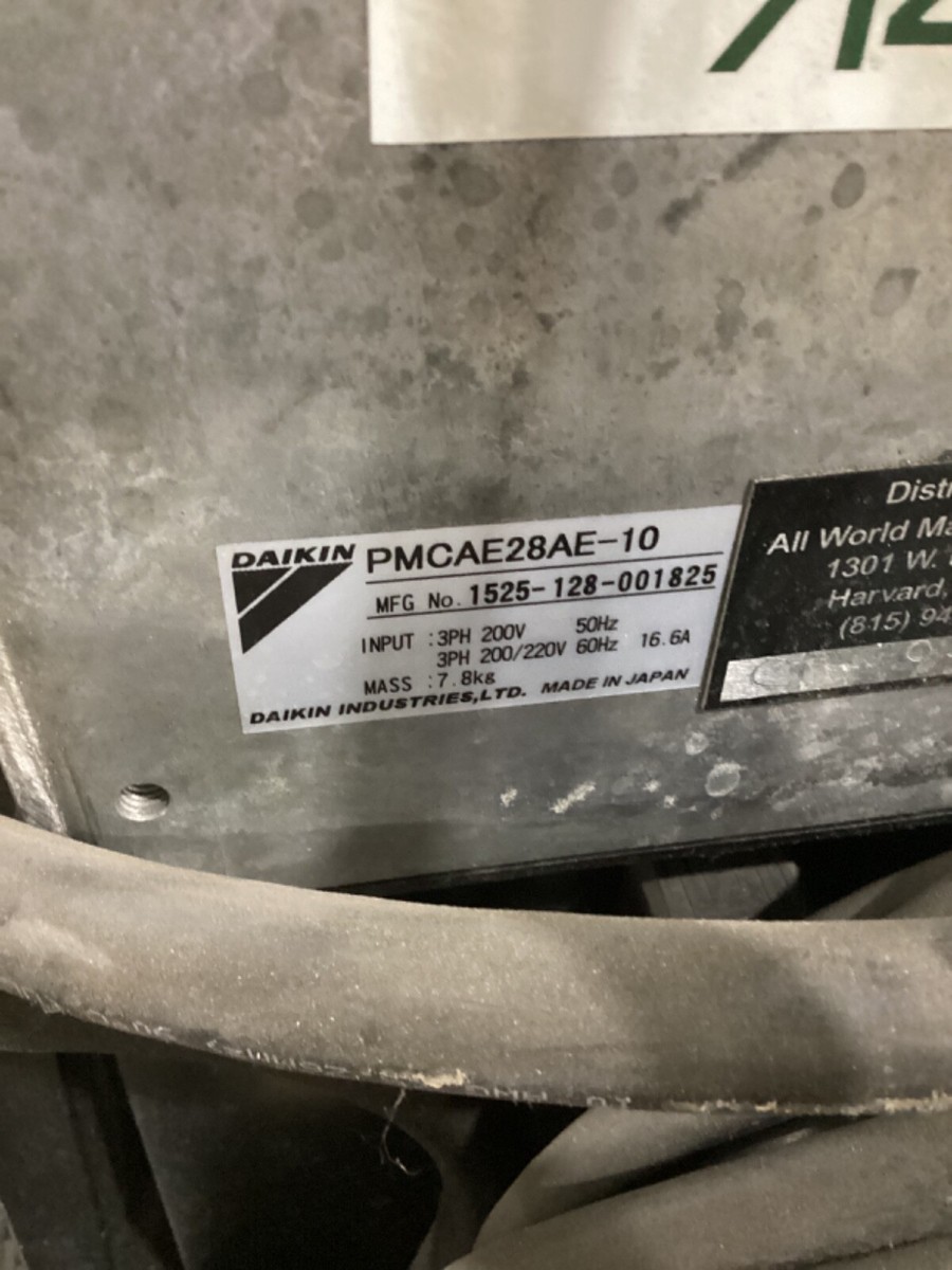 DAIKIN PMCAE28AE-10 /1625-136-001027 3PH 200/220V 50/60HZ