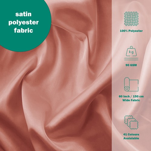 Silky Satin Liquid Fabric Plain Luxury Dress Crafts Decorations Drape Dancewear - Picture 36 of 121