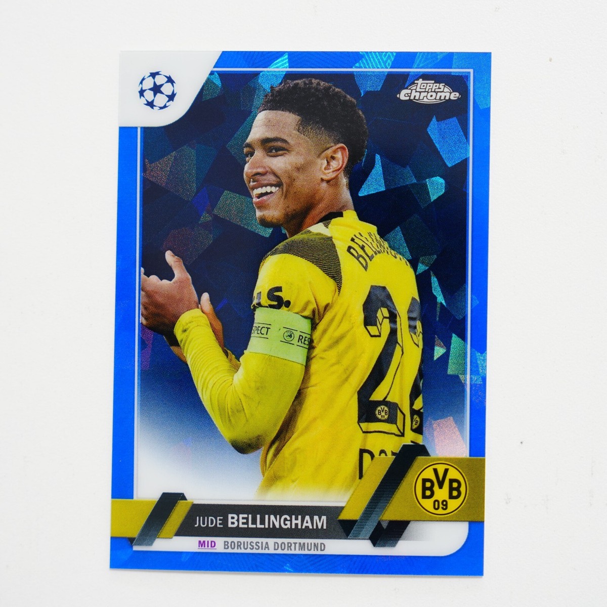 ジュード ベリンガム Topps Chrome Sapphire 2020 Topps Chrome Sapphire Jude Bellingham YELLOW VARIATION RC