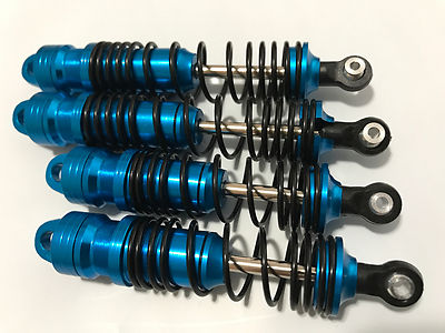 Big Bore ALUMINUM SHOCKS W/ 4mm Shafts Fit Team Associated RC10 1/10 -Blue