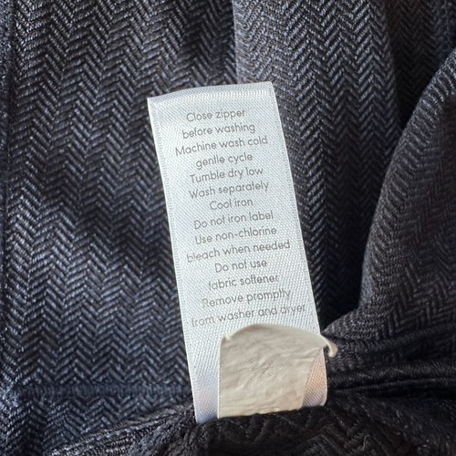 Athleta Girl Herringbone Black Blue Zipper Pockets Leggings Girls Large / 12 - Picture 11 of 11